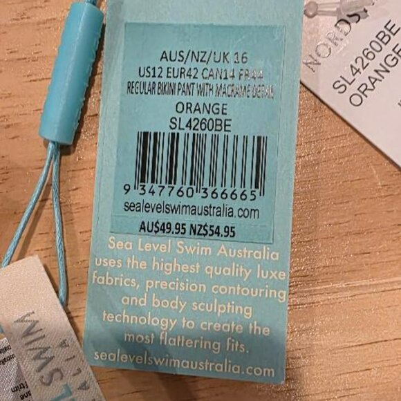 NWT - Sea Level Swim Women's Size 12 (US) 16 (AU) Bikini Bottom - Picture 4 of 6